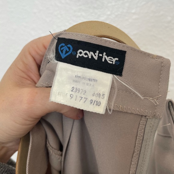 Vintage Midi Tan Dress Skirt SIZE 9/10 - Picture 5 of 6